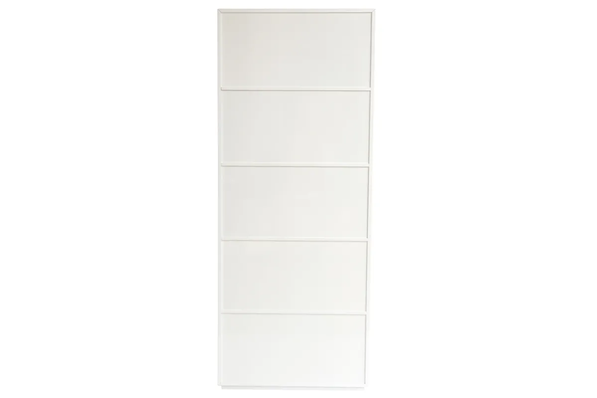 Miliboo Design-Bücherregal anpassbar Weiß und Eiche JAZZ* Bücherregale|Bücherregale