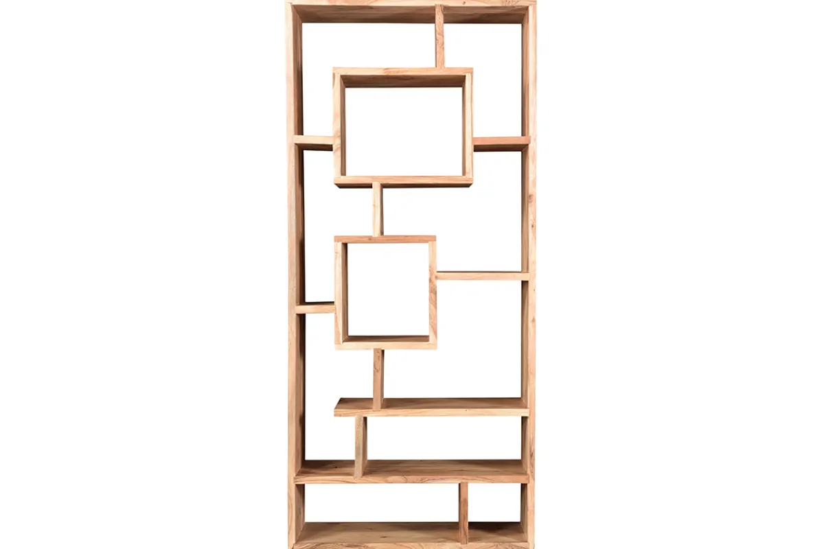 Miliboo Design-Bücherregal aus Akazienholz 80 cm CHAPMAN* Bücherregale|Bücherregale