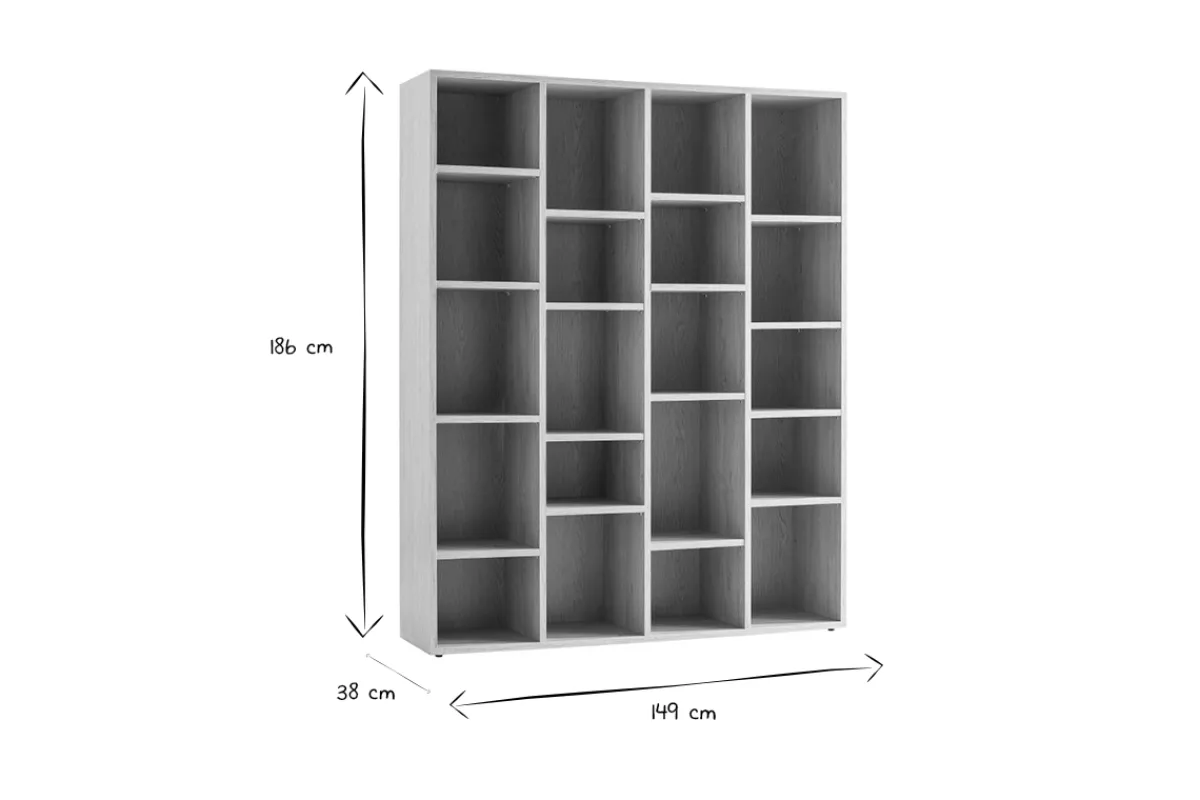 Miliboo Design-Bücherregal Holz eichefarben RYTHM* Bücherregale|Bücherregale