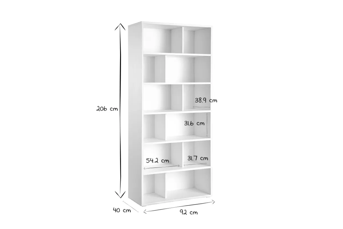 Miliboo Design-Bücherregal Holz Weiß EPURE* Bücherregale|Bücherregale