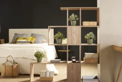 Miliboo Design-Bücherregal und Raumtrenner Eichen-Effekt COMO* Bücherregale|Bücherregale