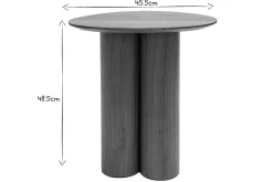 Miliboo Design-Beistelltisch Walnuss HOLLEN* Couchtische|Beistelltische