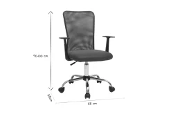 Miliboo Design-Bürosessel Mesh Grau PLUZ* Bürostühle|Bürostuhl Zum Kleinen Preis