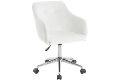 Miliboo Design-Bürosessel PU Weiß BALTIK* Bürostühle|Bürostuhl Zum Kleinen Preis