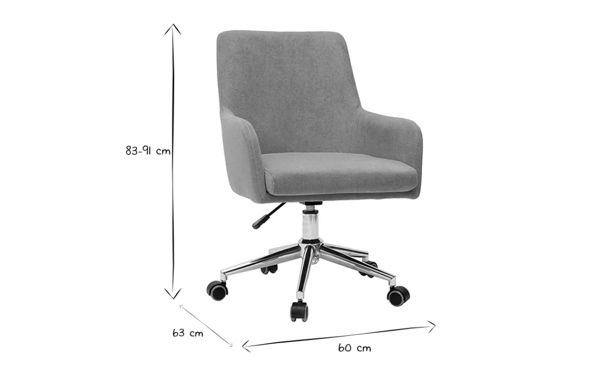 Miliboo Design-Bürosessel senfgelb mit Samteffekt SHANA* Bürostühle|Bürostuhl Zum Kleinen Preis
