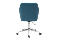 Miliboo Design-Bürosessel Stoff Blaugrün ALEYNA* Bürostühle|Bürostuhl Zum Kleinen Preis