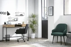 Miliboo Design-Bürosessel Stoff Grau SHANA* Bürostühle|Bürostuhl Zum Kleinen Preis