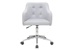 Miliboo Design-Bürosessel Stoff Hellgrau BALTIK (Dieses Produkt wird nicht mehr verkauft)* Bürostühle|Bürostuhl Zum Kleinen Preis