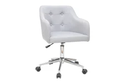 Miliboo Design-Bürosessel Stoff Hellgrau BALTIK (Dieses Produkt wird nicht mehr verkauft)* Bürostühle|Bürostuhl Zum Kleinen Preis