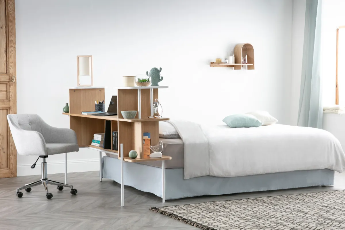 Miliboo Design-Bürosessel Stoff Hellgrau BALTIK (Dieses Produkt wird nicht mehr verkauft)* Bürostühle|Bürostuhl Zum Kleinen Preis