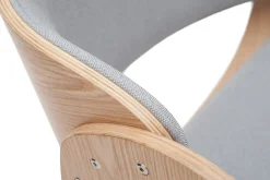 Miliboo Design-Bürostuhl Hellgrau / Helles Holz BENT* Bürostühle|Bürostuhl Zum Kleinen Preis