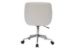 Miliboo Design-Bürostuhl in Weiß mit hellem Holz SANDRO* Bürostühle|Bürostuhl Zum Kleinen Preis