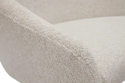 Miliboo Design-Bürostuhl mit Rollen aus Chenille-Veloursstoff in Beige RAVEN* Bürostühle|Bürostuhl Zum Kleinen Preis