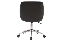 Miliboo Design-Bürostuhl schwarz und dunkles Holz SANDRO* Bürostühle|Bürostuhl Zum Kleinen Preis