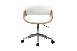 Miliboo Design-Bürostuhl Weiß / Helles Holz BENT* Bürostühle|Bürostuhl Zum Kleinen Preis