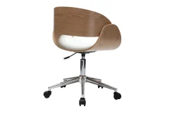 Miliboo Design-Bürostuhl Weiß / Helles Holz BENT* Bürostühle|Bürostuhl Zum Kleinen Preis