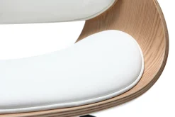 Miliboo Design-Bürostuhl Weiß / Helles Holz BENT* Bürostühle|Bürostuhl Zum Kleinen Preis