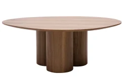 Miliboo Design-Couchtisch aus dunklem Holz mit Walnussfurnier B100 cm HOLLEN* Couchtische