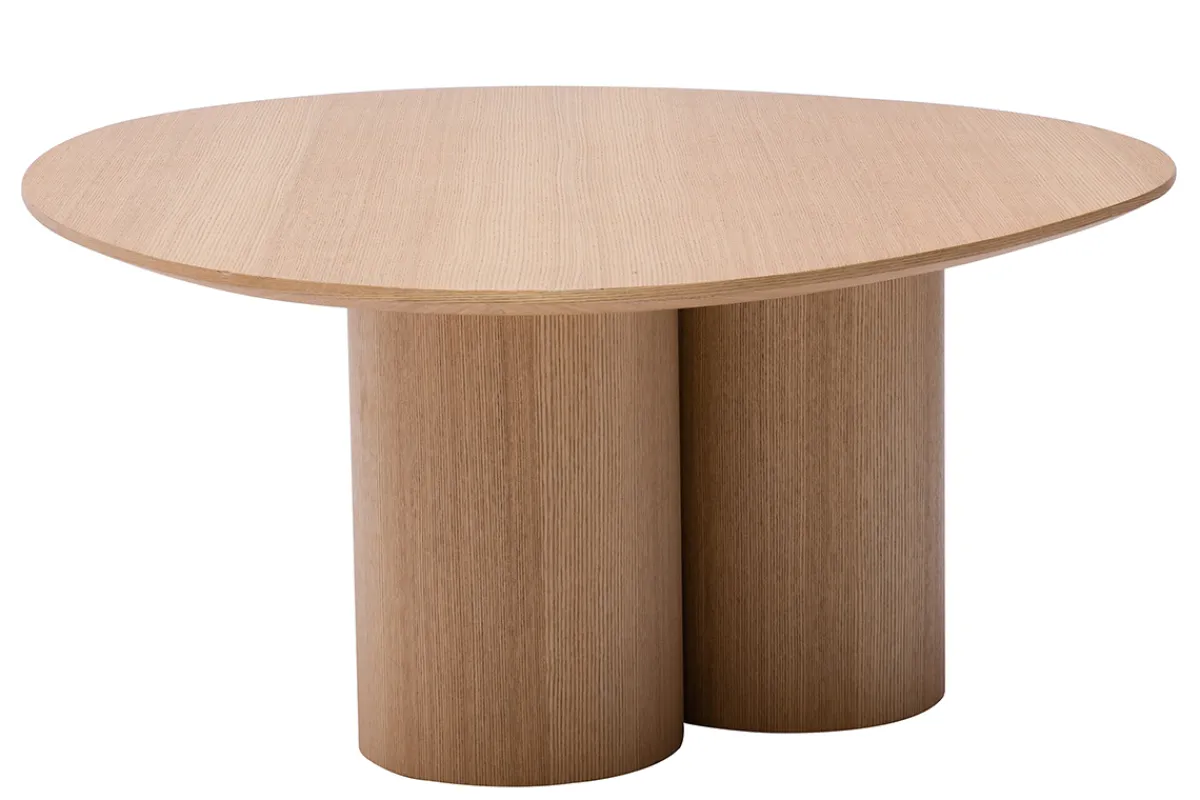 Miliboo Design-Couchtisch aus hellem Holz B100 cm HOLLEN* Couchtische