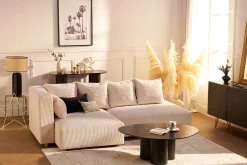 Miliboo Design-Couchtisch aus schwarzem Holz B100 cm HOLLEN* Couchtische