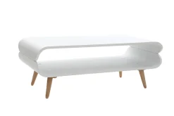 Miliboo Design-Couchtisch Esche Weiß TAKLA* Couchtische
