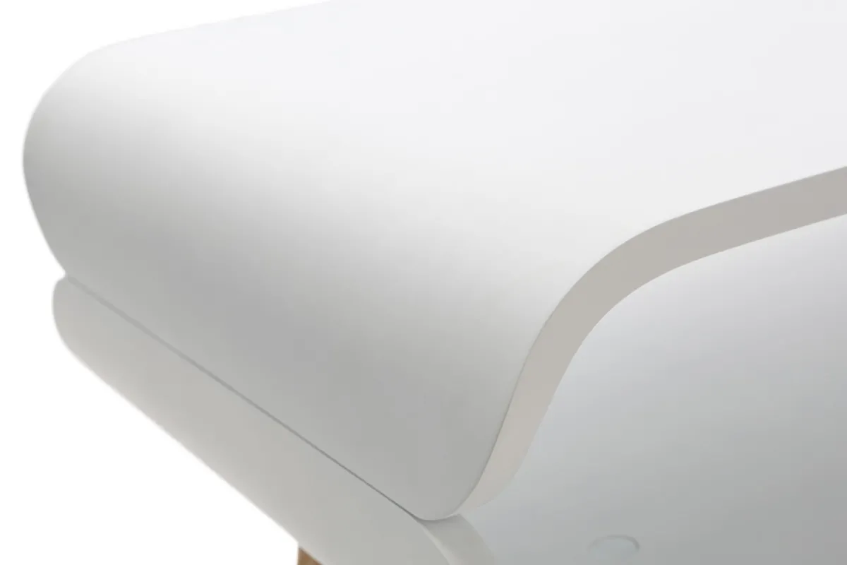 Miliboo Design-Couchtisch Esche Weiß TAKLA* Couchtische