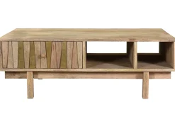 Miliboo Design-Couchtisch Mango-Baum und Messing ZAIKA* Couchtische
