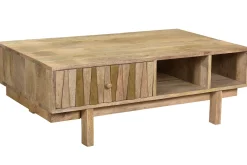 Miliboo Design-Couchtisch Mango-Baum und Messing ZAIKA* Couchtische