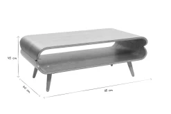 Miliboo Design-Couchtisch Nussbaum TAKLA* Couchtische