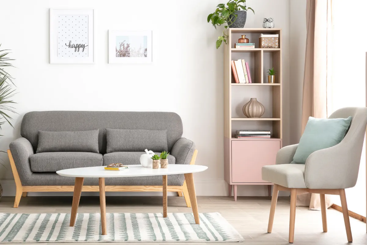 Miliboo Design-Couchtisch Oval Weiß L120 cm EKKA* Couchtische