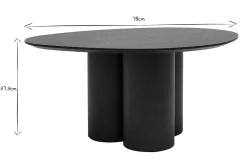 Miliboo Design-Couchtisch Schwarz HOLLEN* Couchtische