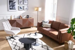 Miliboo Design-Couchtisch Schwarz HOLLEN* Couchtische