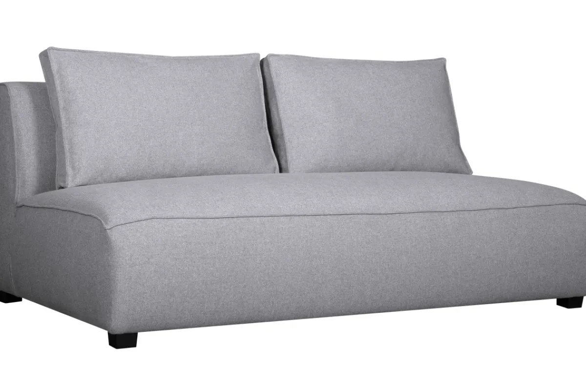 Miliboo Design-Doppelsofa aus hellgrauem Stoff PLURIEL* Design-sofas|Schlafsessel
