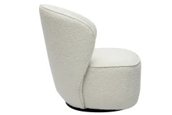 Miliboo Design-Drehsessel mit weißem Stoff mit Bouclé-Wolleffekt AMBER* Design-sessel|Sessel