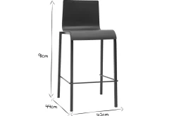 Miliboo Designer Barhocker stapelbar weiß H65 cm (2er-Satz) KUPA* Barhocker