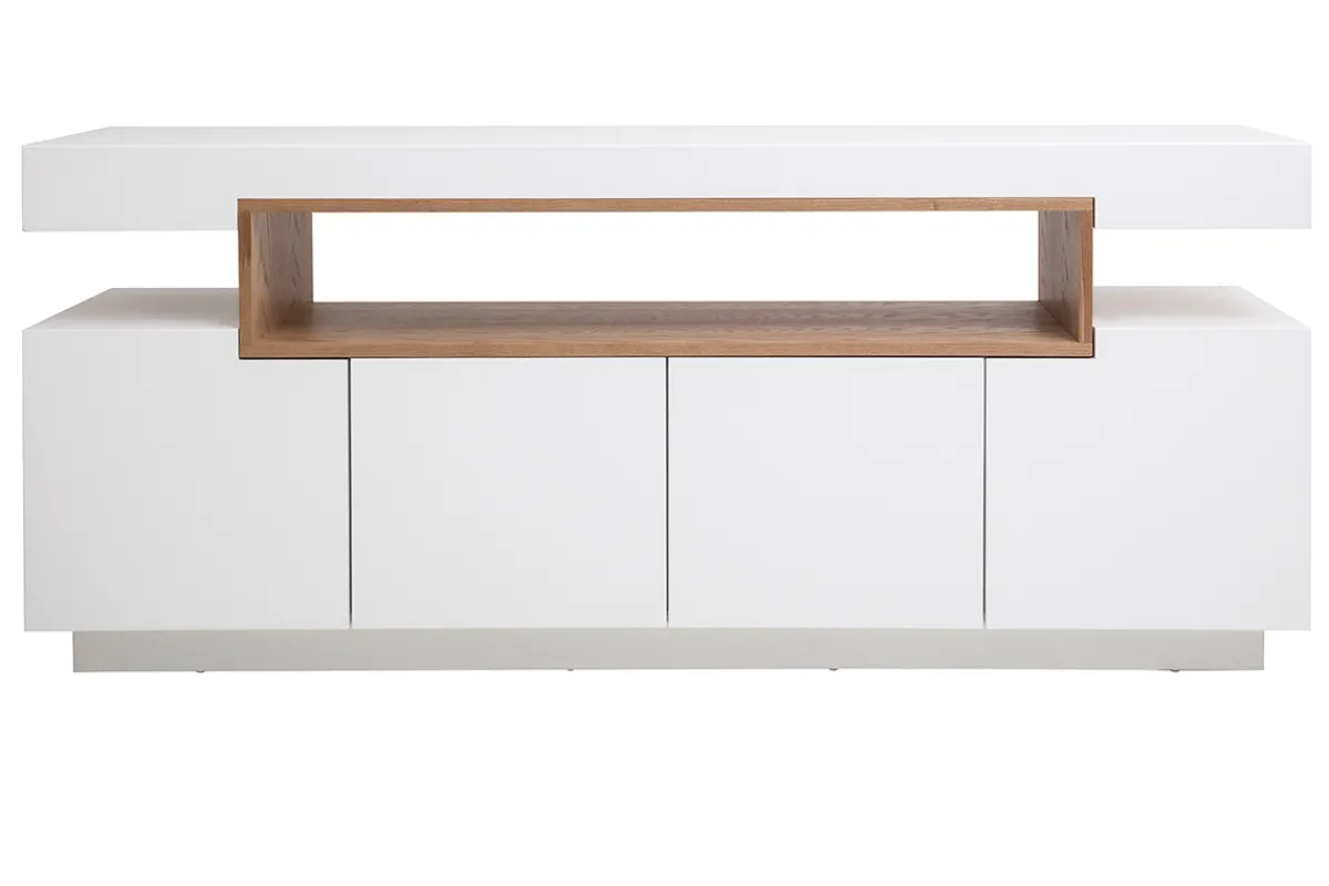 Miliboo Designer-Anrichte und Holznische weiß matt LIVO* Sideboards
