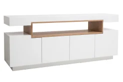 Miliboo Designer-Anrichte und Holznische weiß matt LIVO* Sideboards