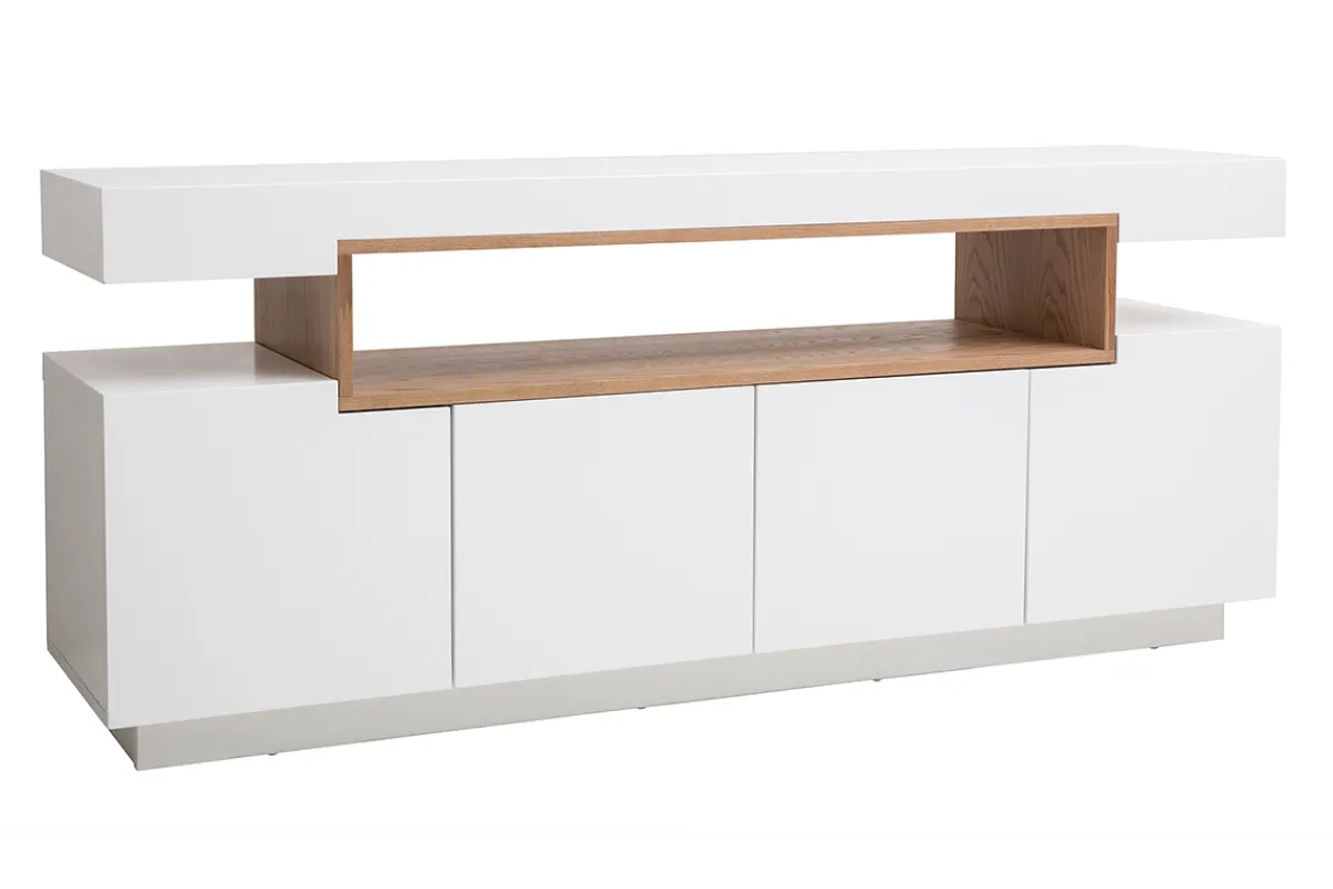 Miliboo Designer-Anrichte und Holznische weiß matt LIVO* Sideboards