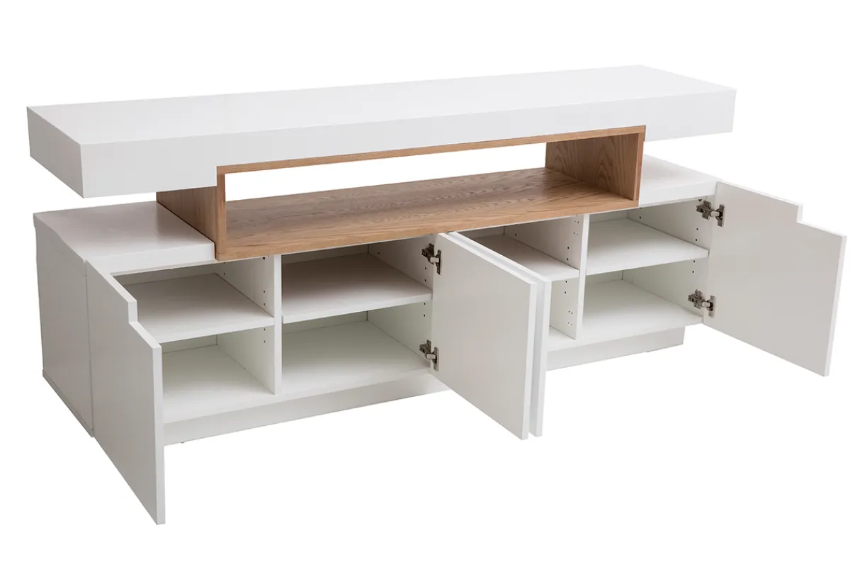 Miliboo Designer-Anrichte und Holznische weiß matt LIVO* Sideboards