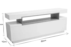 Miliboo Designer-Anrichte und Holznische weiß matt LIVO* Sideboards