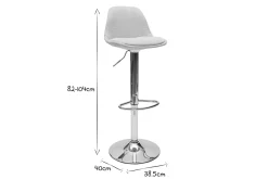 Miliboo Designer-Barhocker aus beigem samtigem Stoff im 2er-Set STEEVY* Barhocker