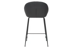 Miliboo Designer-Barhocker dunkelgrauer Stoff 65cm (2er Set) SHERU* Barhocker