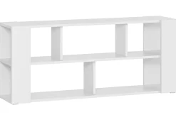 Miliboo Designer-Bücherregal niedrig weiß L168 cm MUSSO* Bücherregale|Bücherregale