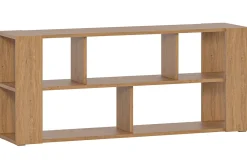 Miliboo Designer-Bücherregal niedrig Eichenholz L168 cm MUSSO* Bücherregale|Bücherregale