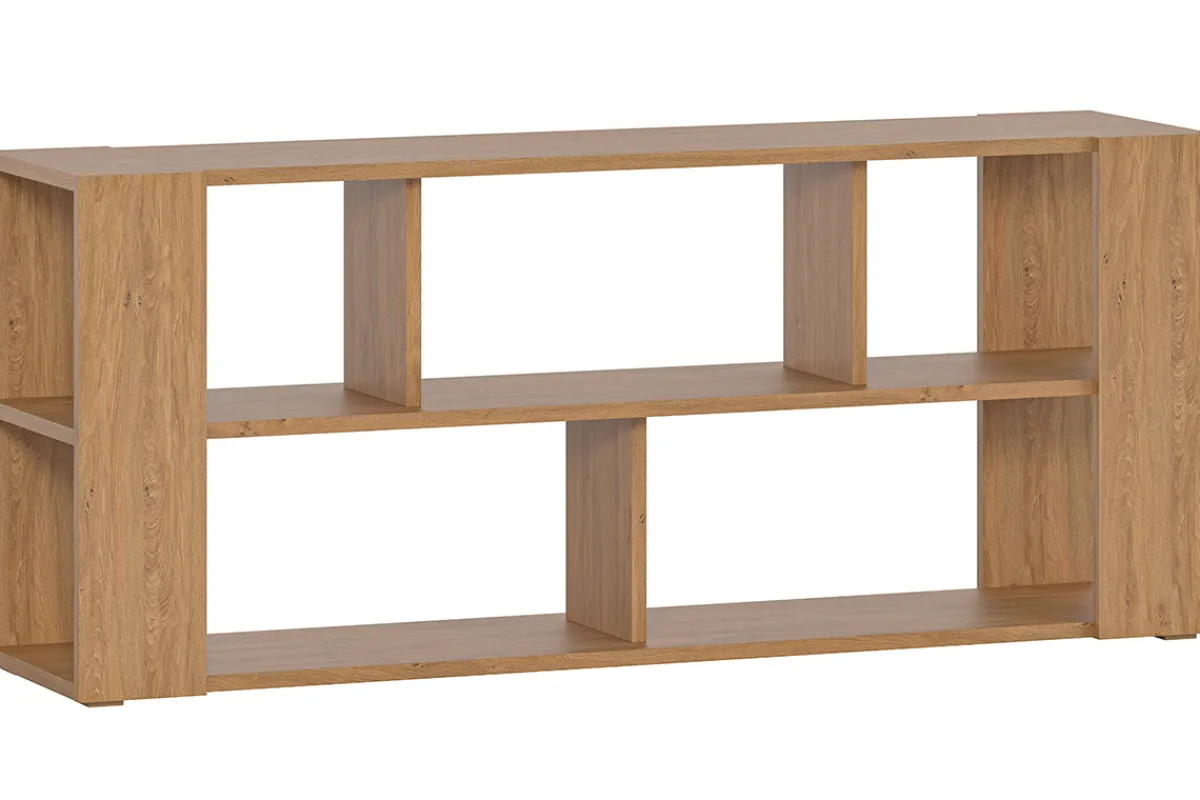 Miliboo Designer-Bücherregal niedrig Eichenholz L168 cm MUSSO* Bücherregale|Bücherregale