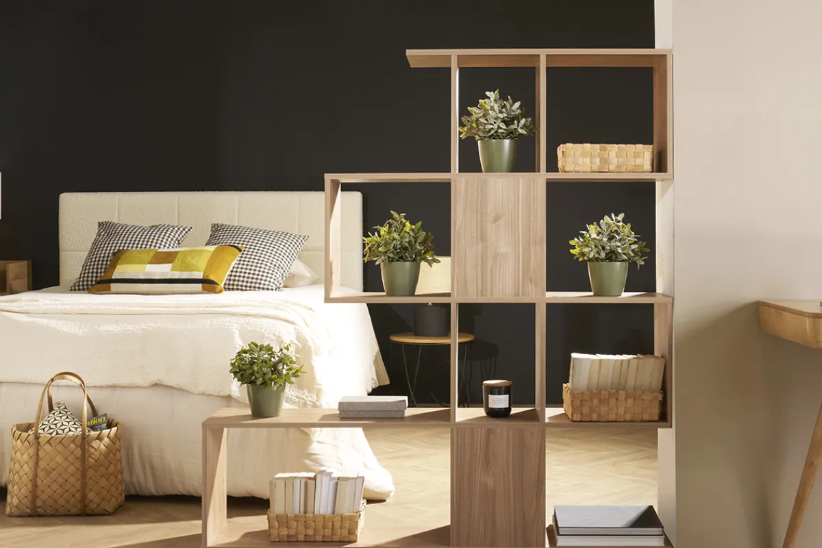 Miliboo Designer-Bücherregal und Trennwand glänzend weiß lackiert H147 cm COMO* Bücherregale|Bücherregale