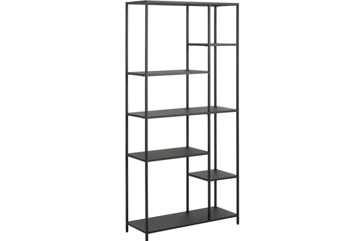 Miliboo Designer-Bücherschrank L79,5cm schwarzes Metall PODIUM* Bücherregale|Bücherregale