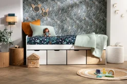 Miliboo Designer-Hocker weißer Stoff aus Bouclé-Wolle D 40cm MERIBEL* Sitzsäcke|Sitzsäcke