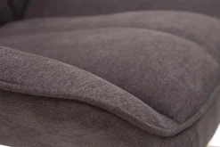 Miliboo Designer-Schaukelstuhl aus Stoff in dunkelgrauem Samteffekt BILLIE* Design-sessel|Schaukelstühle