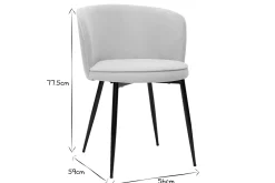Miliboo Designer-Stühle aus beigem Stoff mit Samteffekt 2er-Set SERIF* Design-stühle